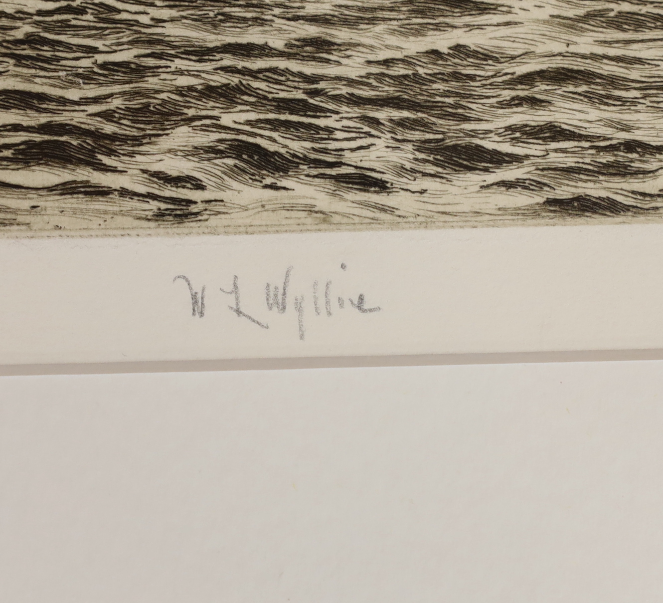 William Lionel Wyllie (1851-1931), etching, 'Clyde and Govan', signed in pencil, 22 x 51cm